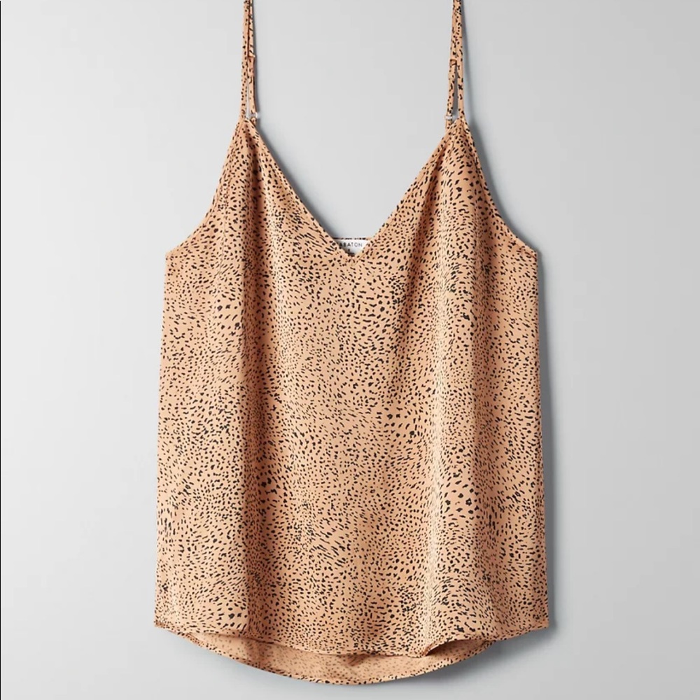 XXS Aritzia Babaton Everly Camisole Tank in Cheetah Animal Print
